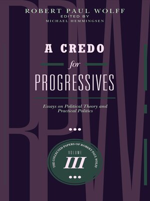cover image of A Credo for Progressives